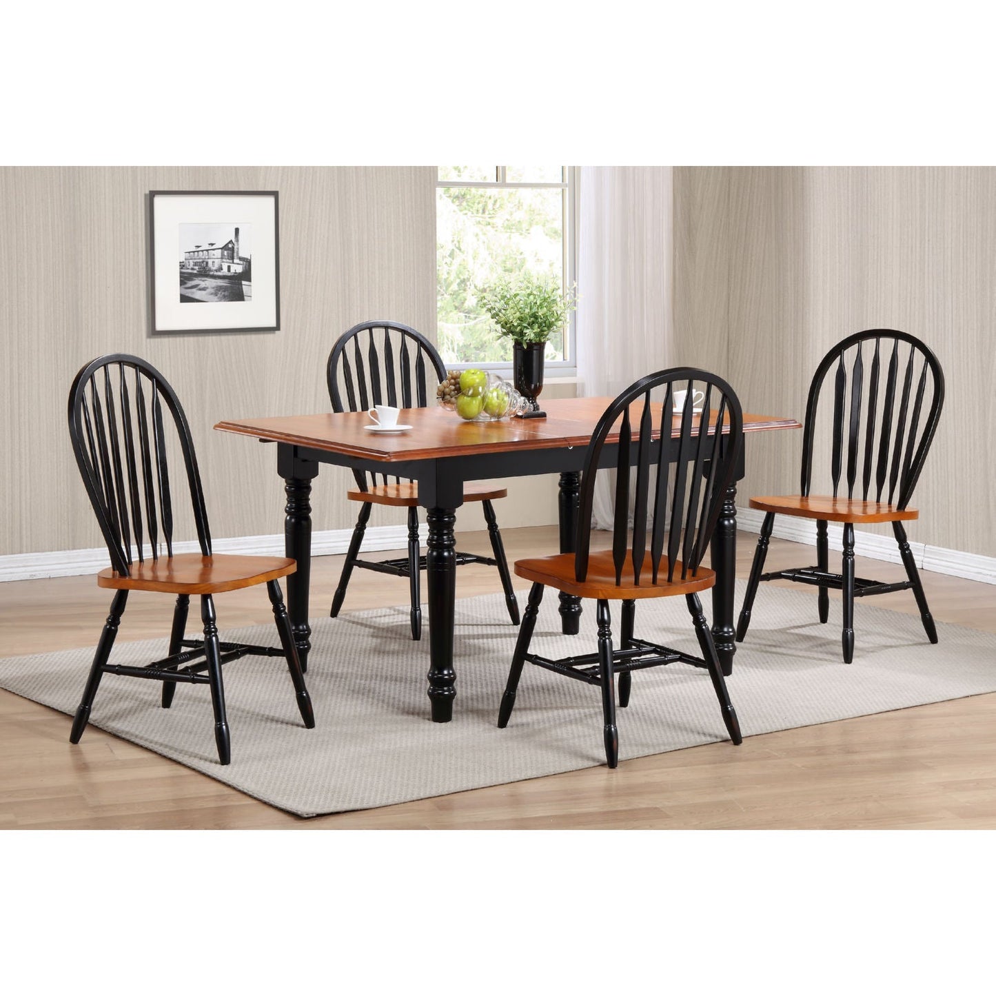 Sunset Trading Selections 5 Piece 48-60" Rectangular Extendable Dining Set