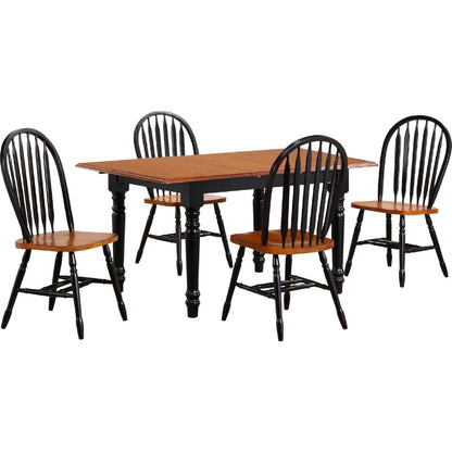 Sunset Trading Selections 5 Piece 48-60" Rectangular Extendable Dining Set