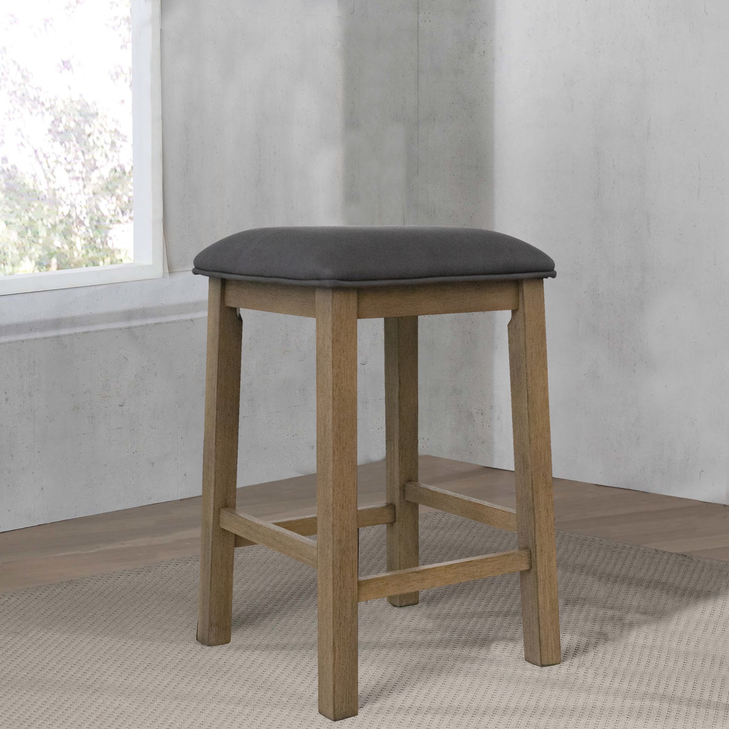 Sunset Trading Saunders Counter Height Backless Bar Stools