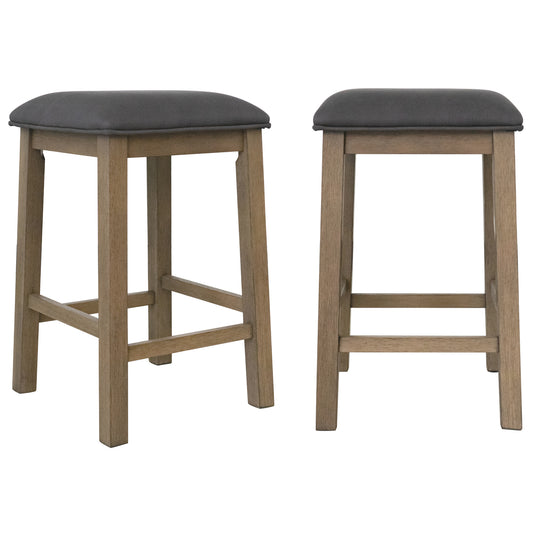 Sunset Trading Saunders Counter Height Backless Bar Stools