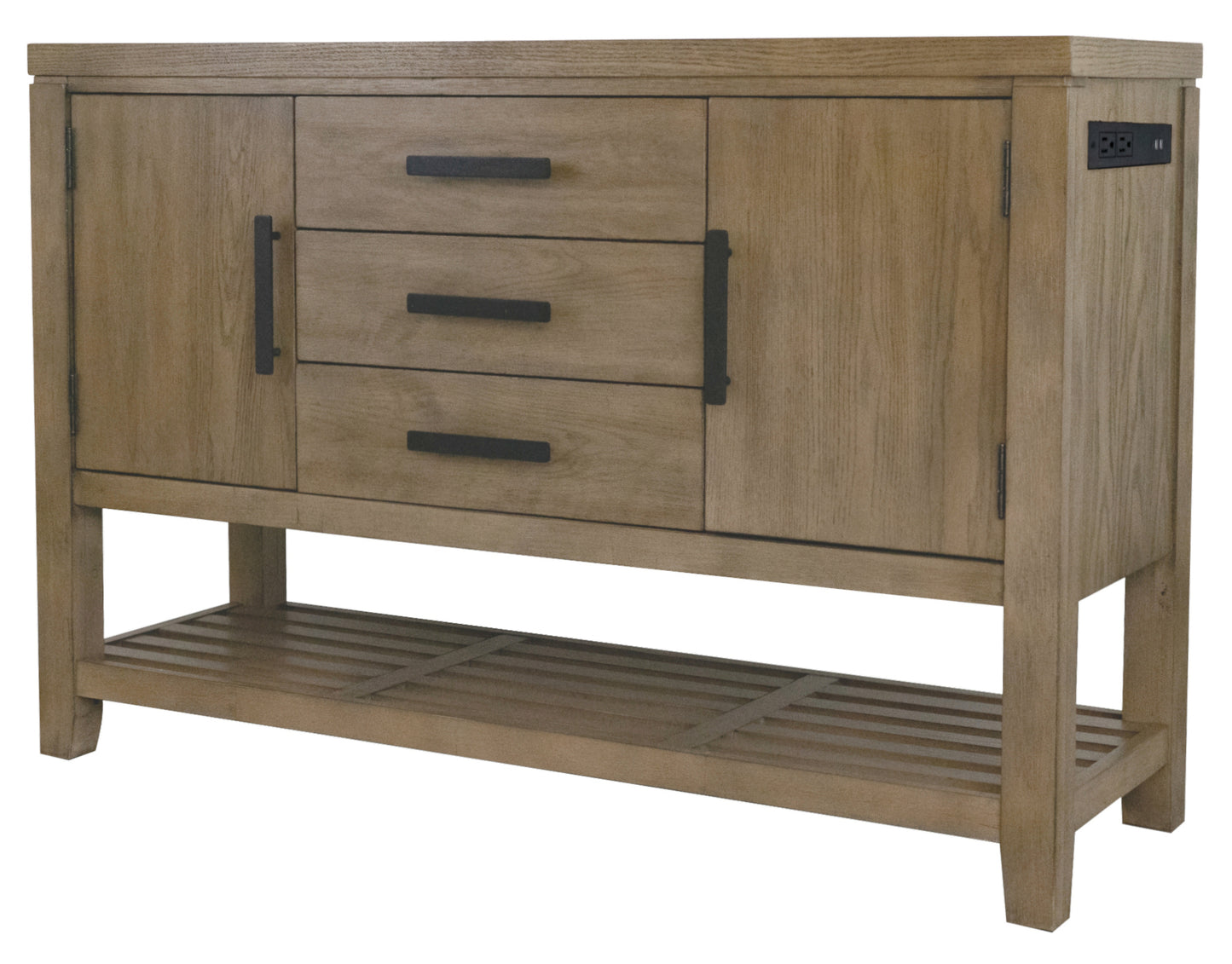 Sunset Trading Saunders Sideboard Buffet Server TV Home Entertainment Center