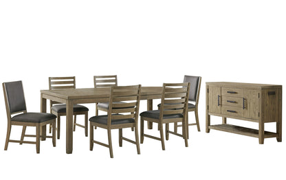 Sunset Trading Saunders 8PC Extendable Dining Table Set