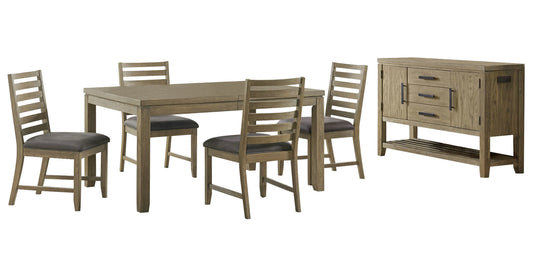 Sunset Trading Saunders 6PC Extendable Dining Table Set