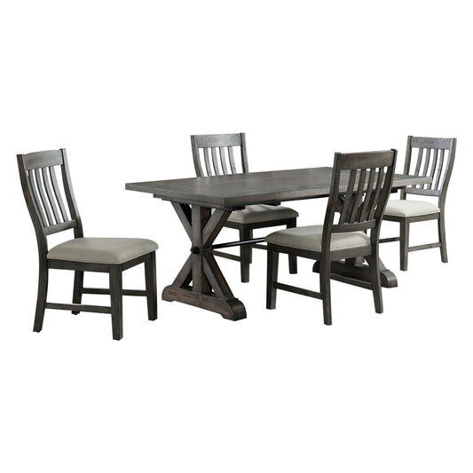 Sunset Trading Trestle 5 Piece Dining Set