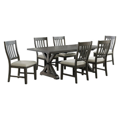 Sunset Trading Trestle 7 Piece Dining Set