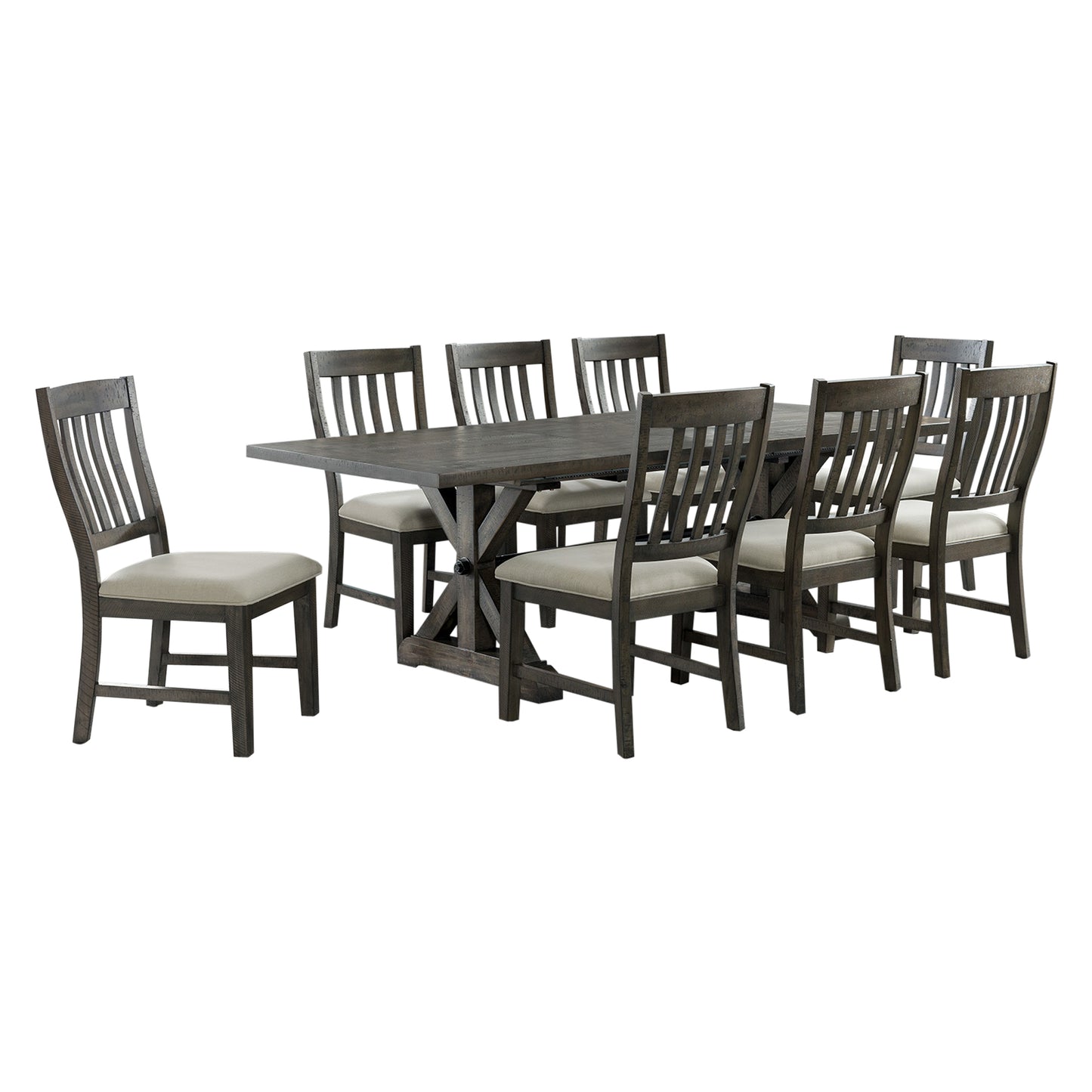 Sunset Trading Trestle 9 Piece Dining Set