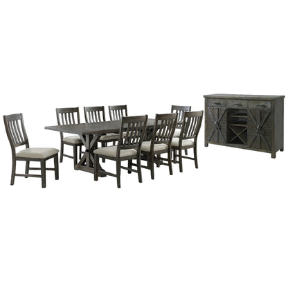 Sunset Trading Trestle 10 Piece Dining Set