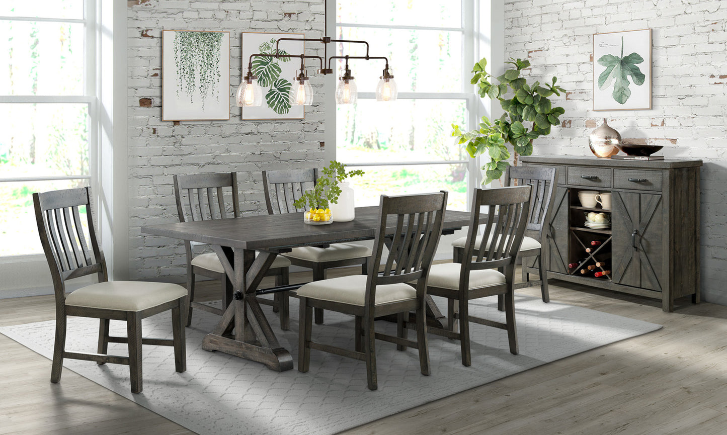 Sunset Trading Trestle 8 Piece Dining Set