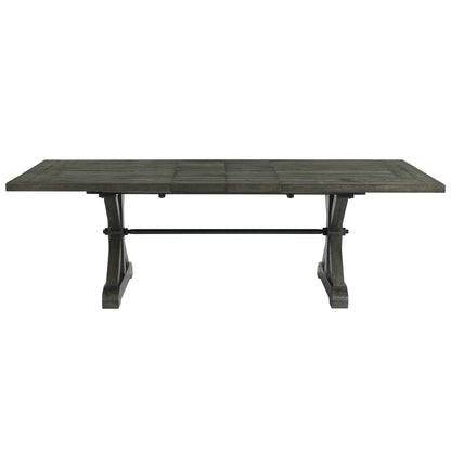 Sunset Trading Trestle 96" Rectangular Extension Pedestal Dining Table