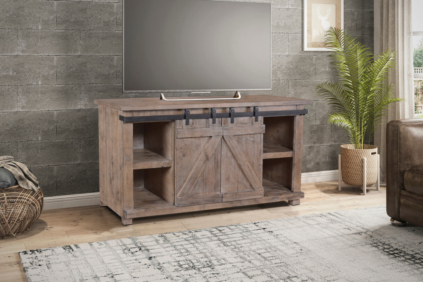 Sunset Trading Stowe Barn Door Console