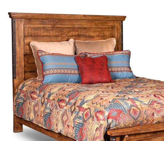 Sunset Trading Rustic City Queen Size Headboard