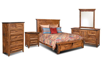 Sunset Trading Rustic City 5 Piece King Bedroom Set