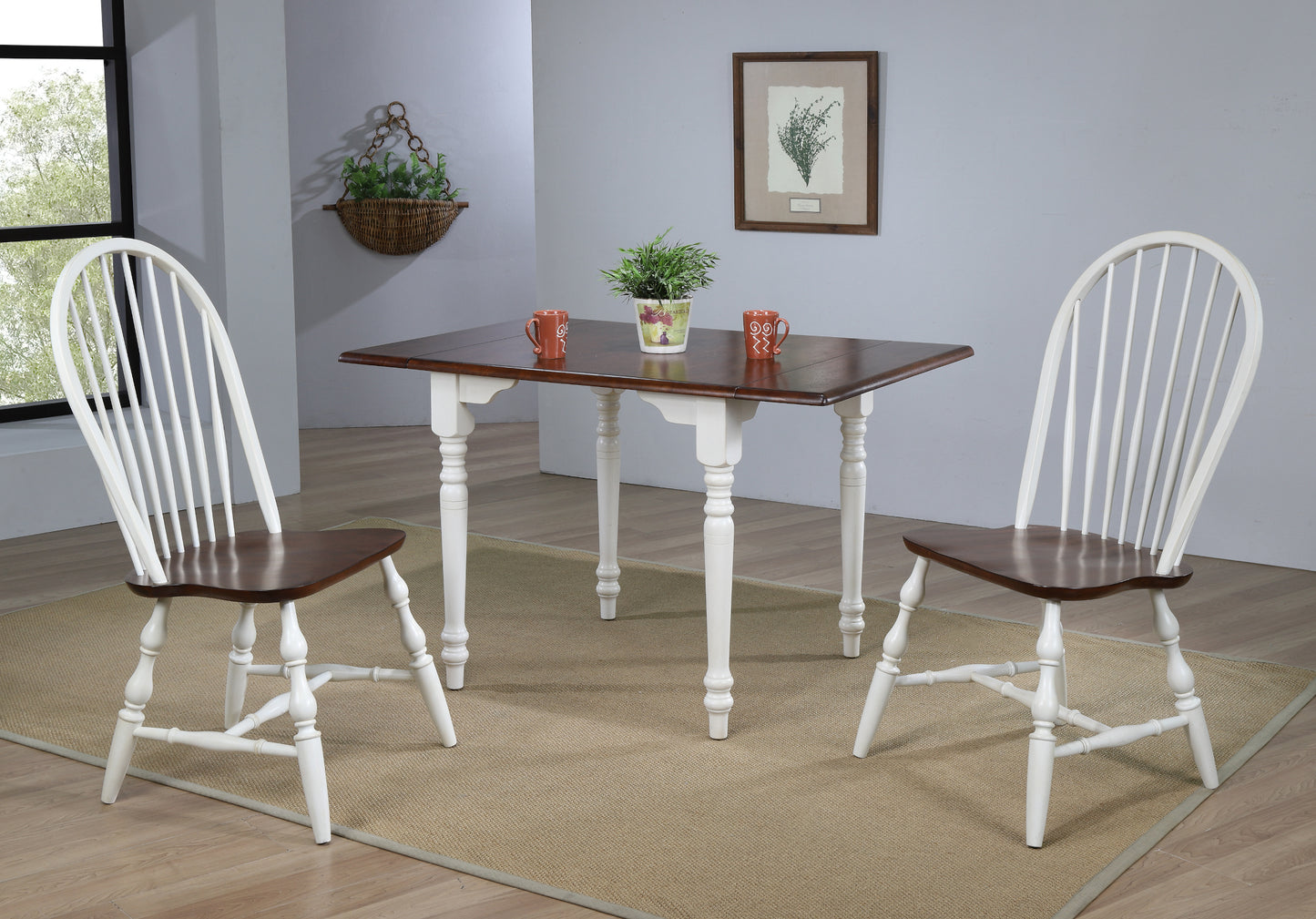 Sunset Trading Andrews 3 Piece 34-48" Rectangular Dining Set