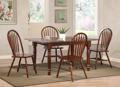 Sunset Trading Andrews 5 Piece 60" Rectangular Extendable Dining Set