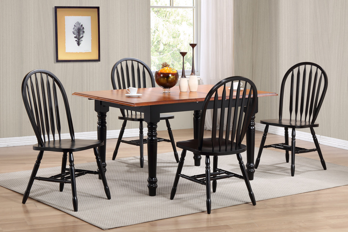 Sunset Trading Selections 5 Piece 60" Rectangular Extendable Dining Set