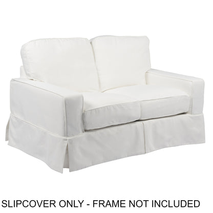 Sunset Trading Americana Replacement Slipcover Only for Box Cushion Track Arm Loveseat