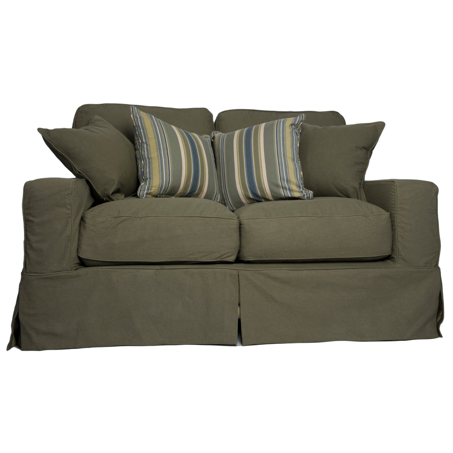 Sunset Trading Americana Replacement Slipcover Only for Box Cushion Track Arm Loveseat