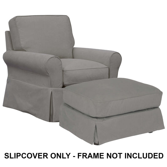 Sunset Trading Horizon Replacement Slipcover Set Only For Box Cushion Chair and Ottoman