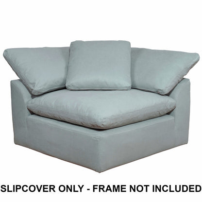 Sunset Trading Contemporary Puff Collection Replacement Slipcover Only for 44" Square Modular Sofa Sectional Chair