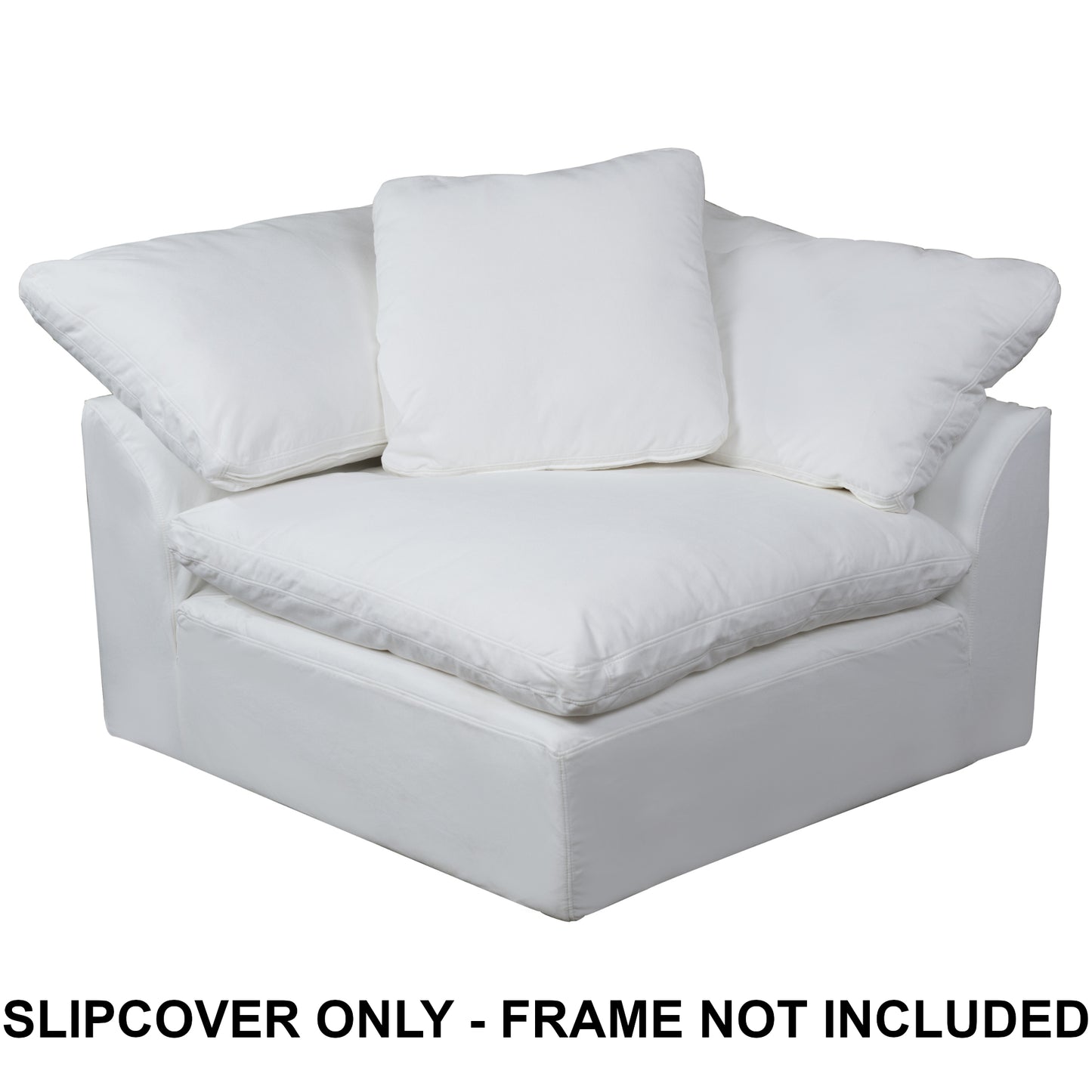 Sunset Trading Contemporary Puff Collection Replacement Slipcover Only for 44" Square Modular Sofa Sectional Chair