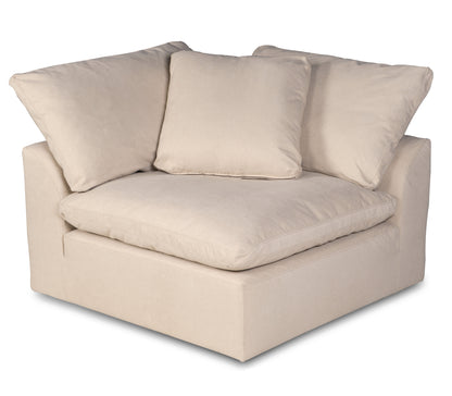 Sunset Trading Contemporary Puff Collection Replacement Slipcover Only for 3PC 132" Sectional Sofa