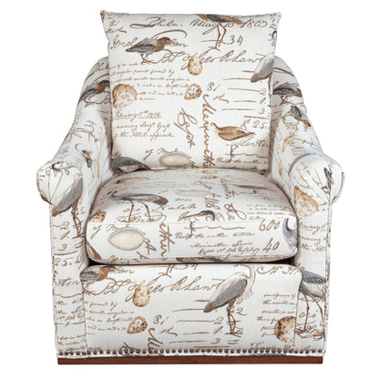 Sunset Trading Birdscript Swivel Chair