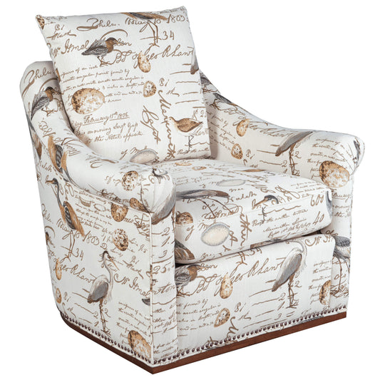 Sunset Trading Birdscript Swivel Chair