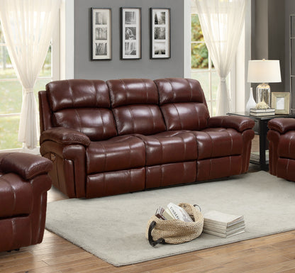 Sunset Trading Luxe Leather Reclining Sofa with Power Headrest