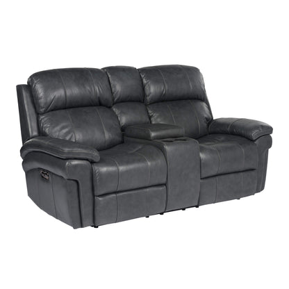 Sunset Trading Luxe Leather 3 Piece Reclining Living Room Set with Power Headrests