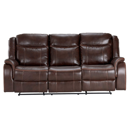 Sunset Trading Avant 86" Wide Dual Reclining Sofa with Drop Down Console