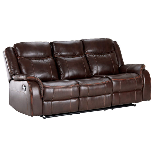 Sunset Trading Avant 86" Wide Dual Reclining Sofa with Drop Down Console