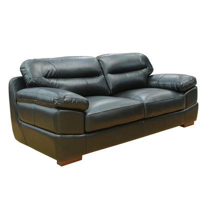 Sunset Trading Jayson 89" Wide Top Grain Leather Sofa