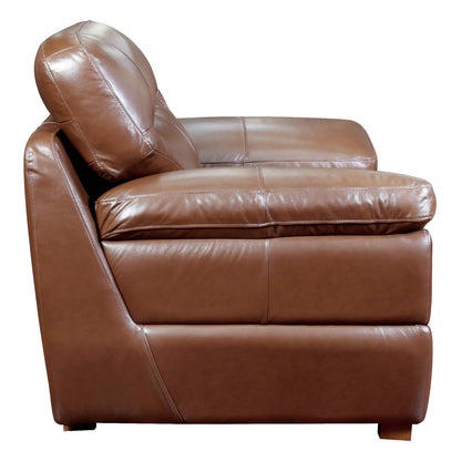 Sunset Trading Jayson 49" Wide Top Grain Leather Armchair