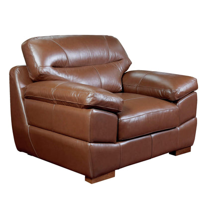 Sunset Trading Jayson 49" Wide Top Grain Leather Armchair