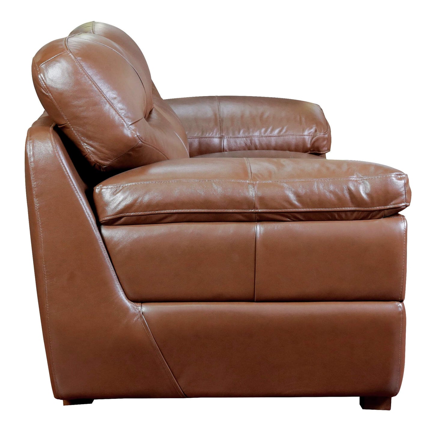 Sunset Trading Jayson 73" Wide Top Grain Leather Loveseat