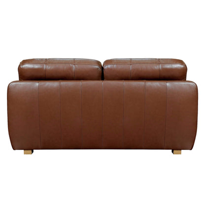 Sunset Trading Jayson 73" Wide Top Grain Leather Loveseat