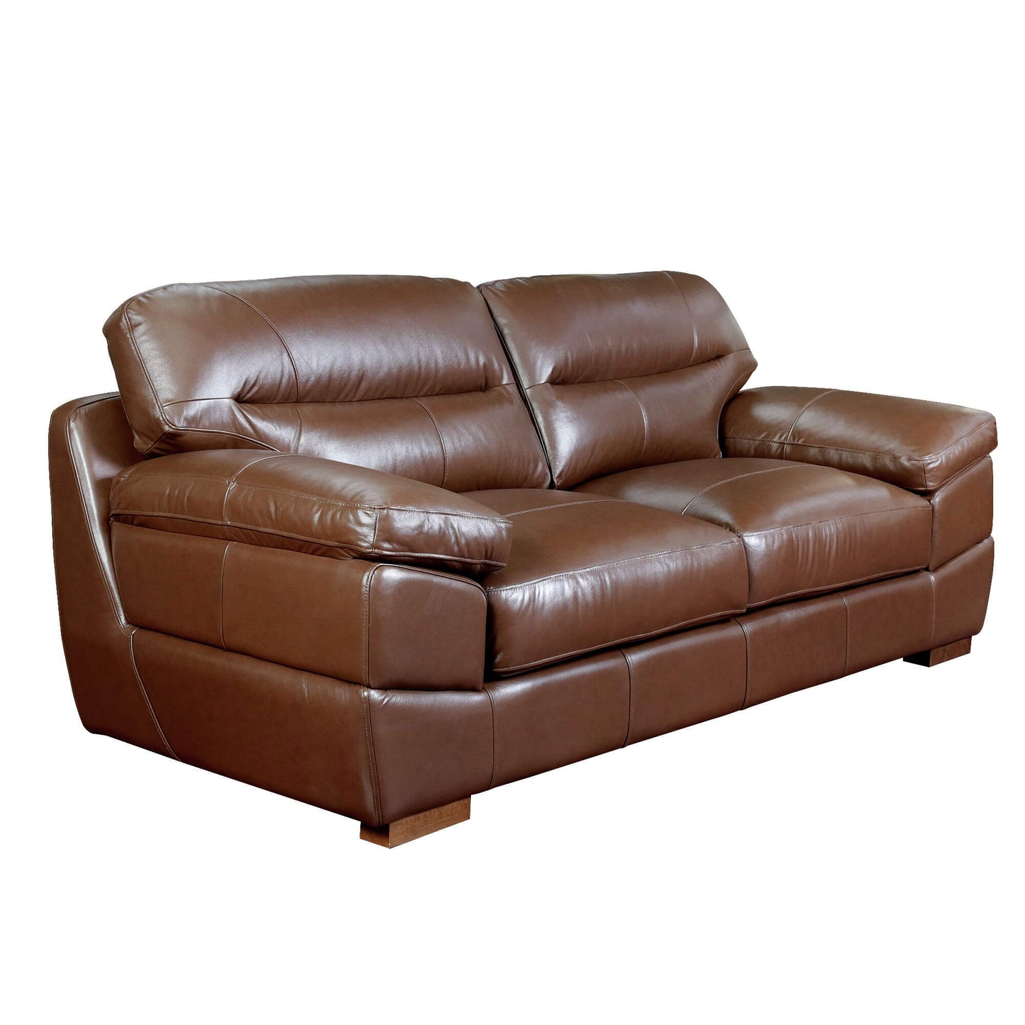 Sunset Trading Jayson 89" Wide Top Grain Leather Sofa