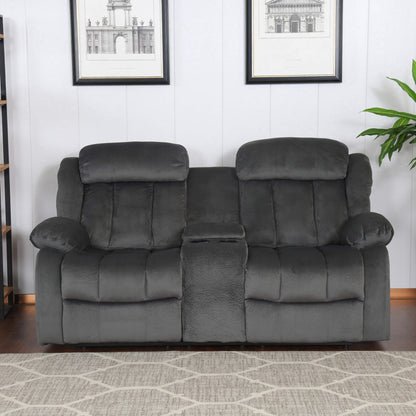 Sunset Trading Madison Reclining Loveseat with Console Storage, Cupholders