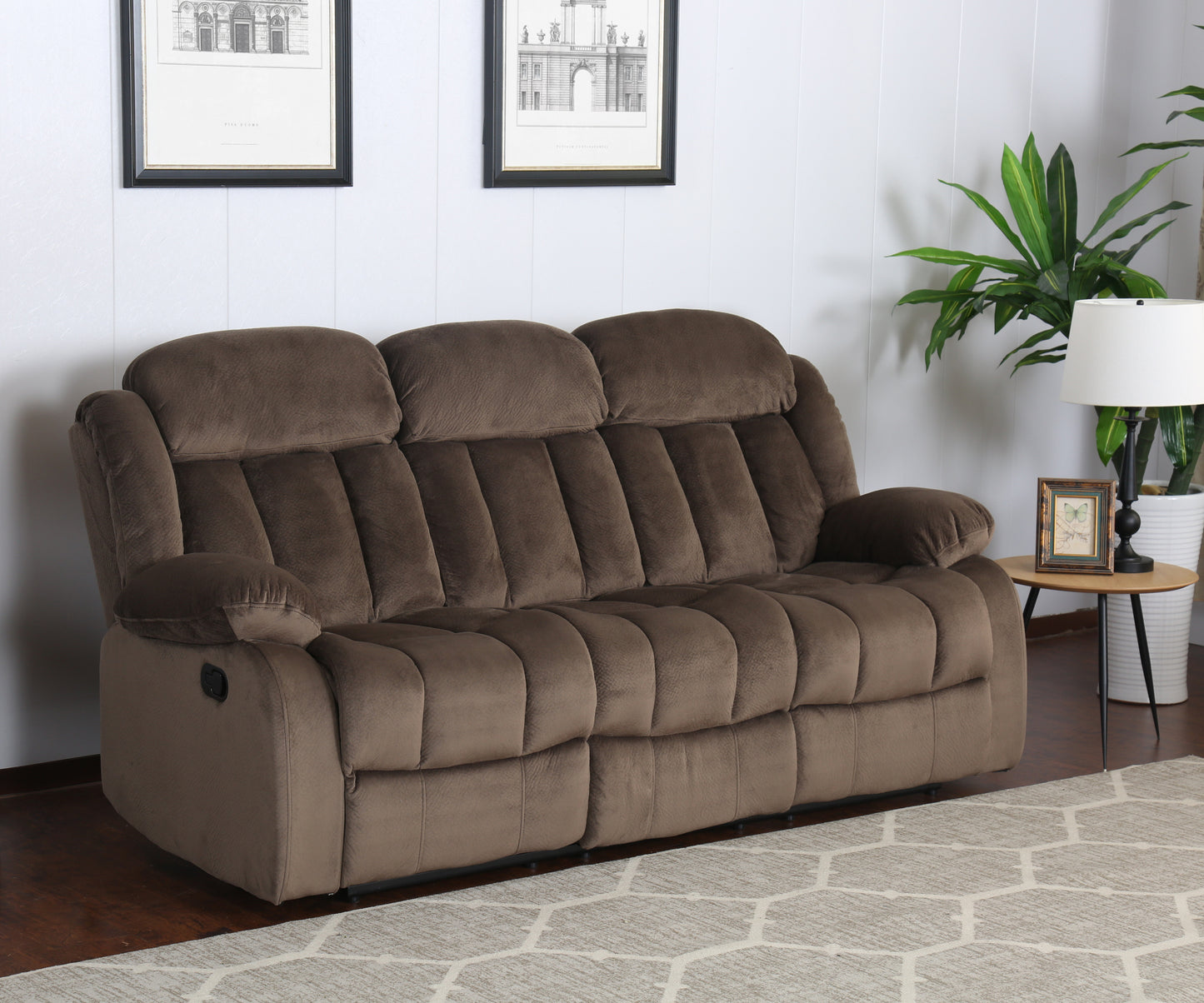 Sunset Trading Teddy Bear Reclining Sofa