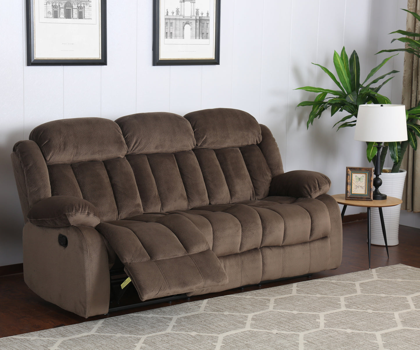 Sunset Trading Teddy Bear Reclining Sofa