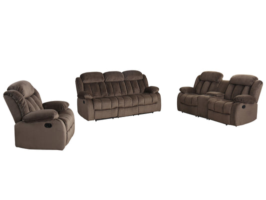 Sunset Trading Teddy Bear 3 Piece Reclining Living Room Set