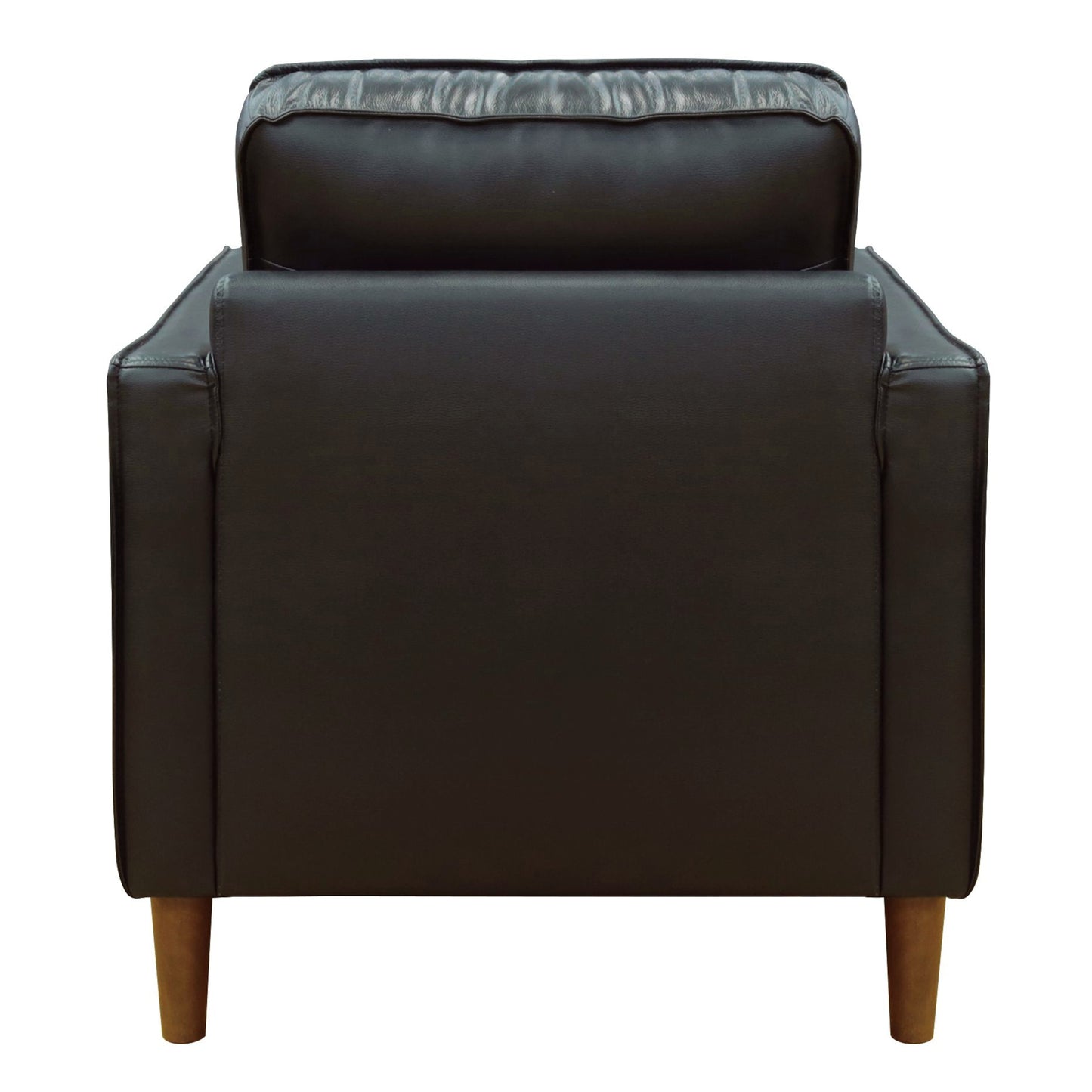 Sunset Trading Prelude 32" Wide Black Top Grain Leather Armchair