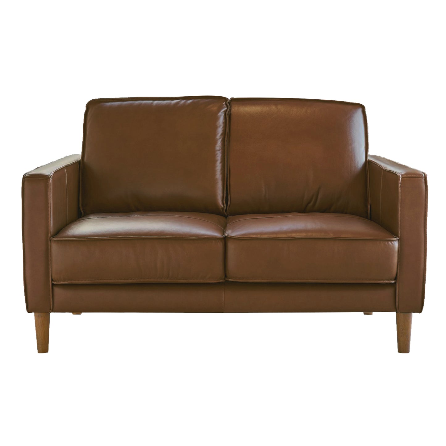 Sunset Trading Prelude 55" Wide Top Grain Leather Loveseat