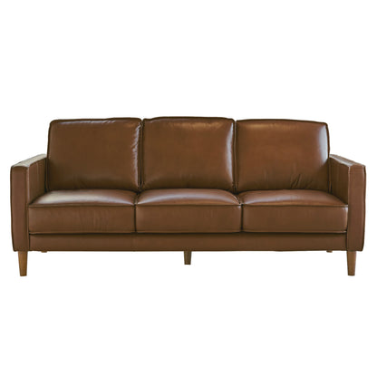 Sunset Trading Prelude 79" Wide Top Grain Leather Sofa