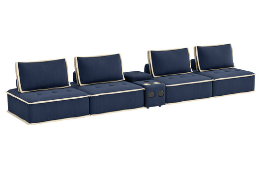 Sunset Trading Pixie 5 Piece Sofa Sectional