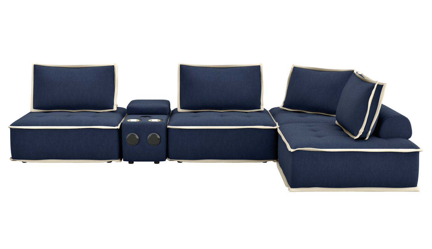 Sunset Trading Pixie 5 Piece Sofa Sectional