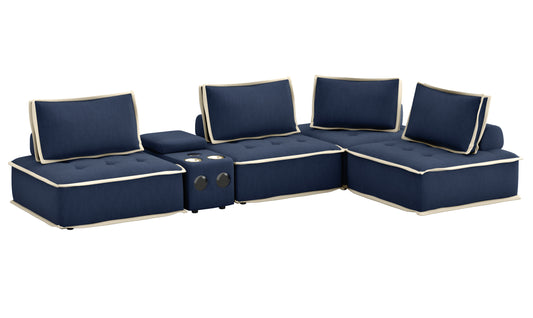 Sunset Trading Pixie 5 Piece Sofa Sectional