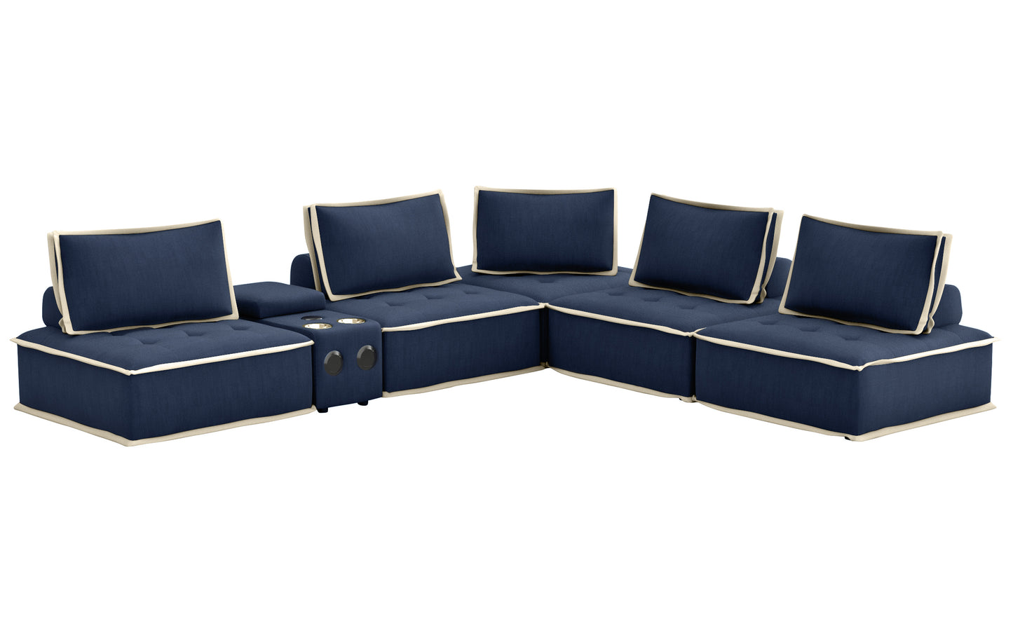 Sunset Trading Pixie 6 Piece Sofa Sectional