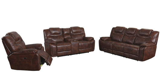 Sunset Trading Diamond Power 3 Piece Reclining Living Room Set