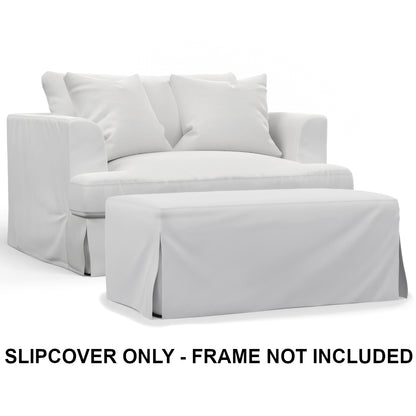 Sunset Trading Newport Replacement Slipcover Only for 52" Wide Chair and A Half with Ottoman